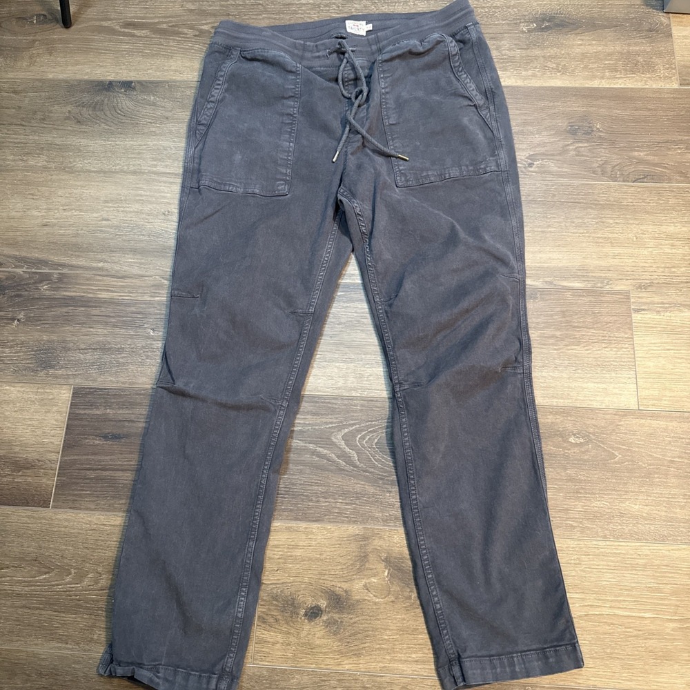 FAHERTY Traveler Draw String Stretch Khaki Jogger Canvas Pants Men's XL 38 X 32